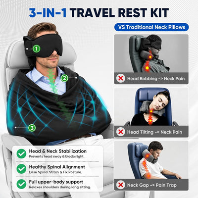 First Class 3- in-1 Travel Sleep Set
