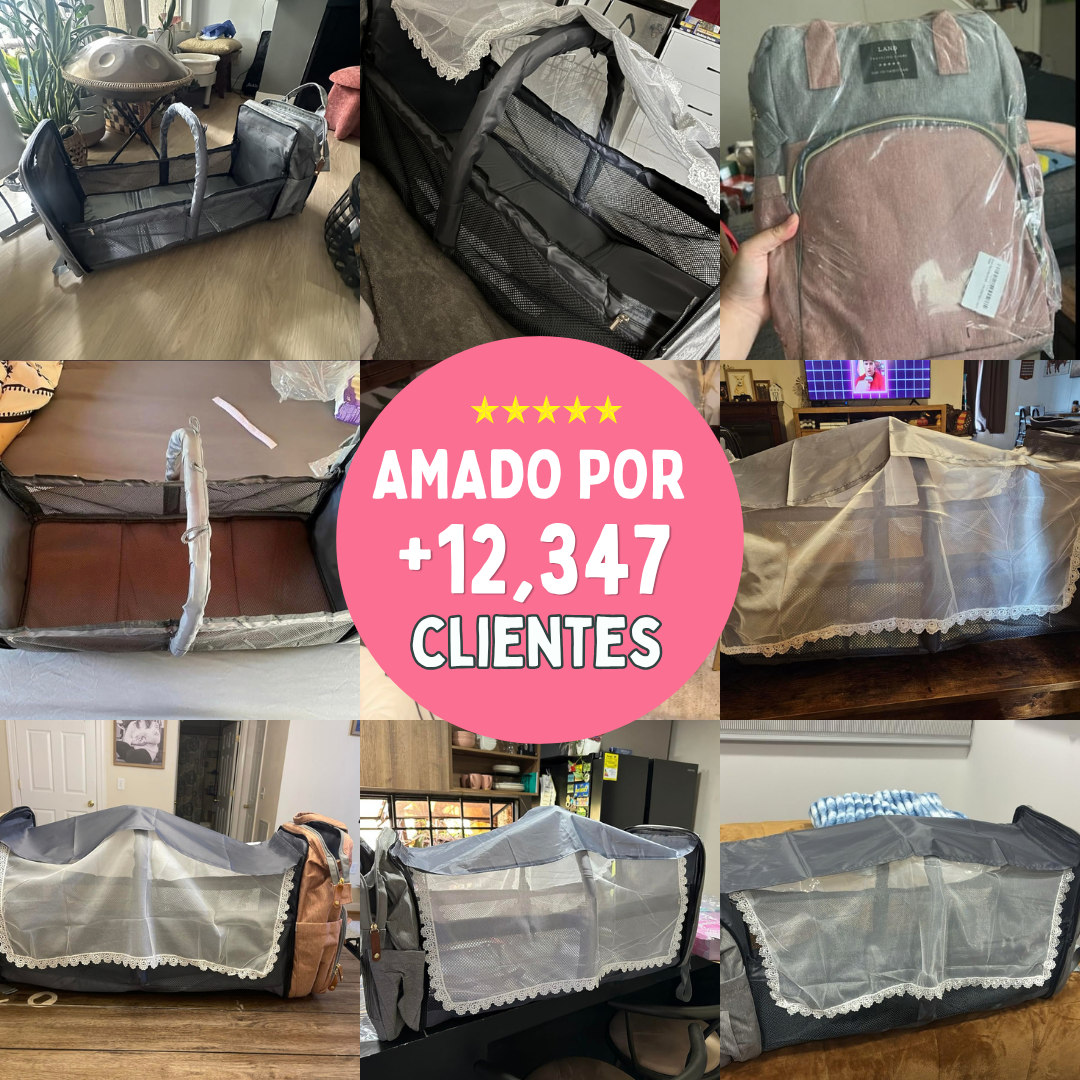Mochila con Cuna Plegable